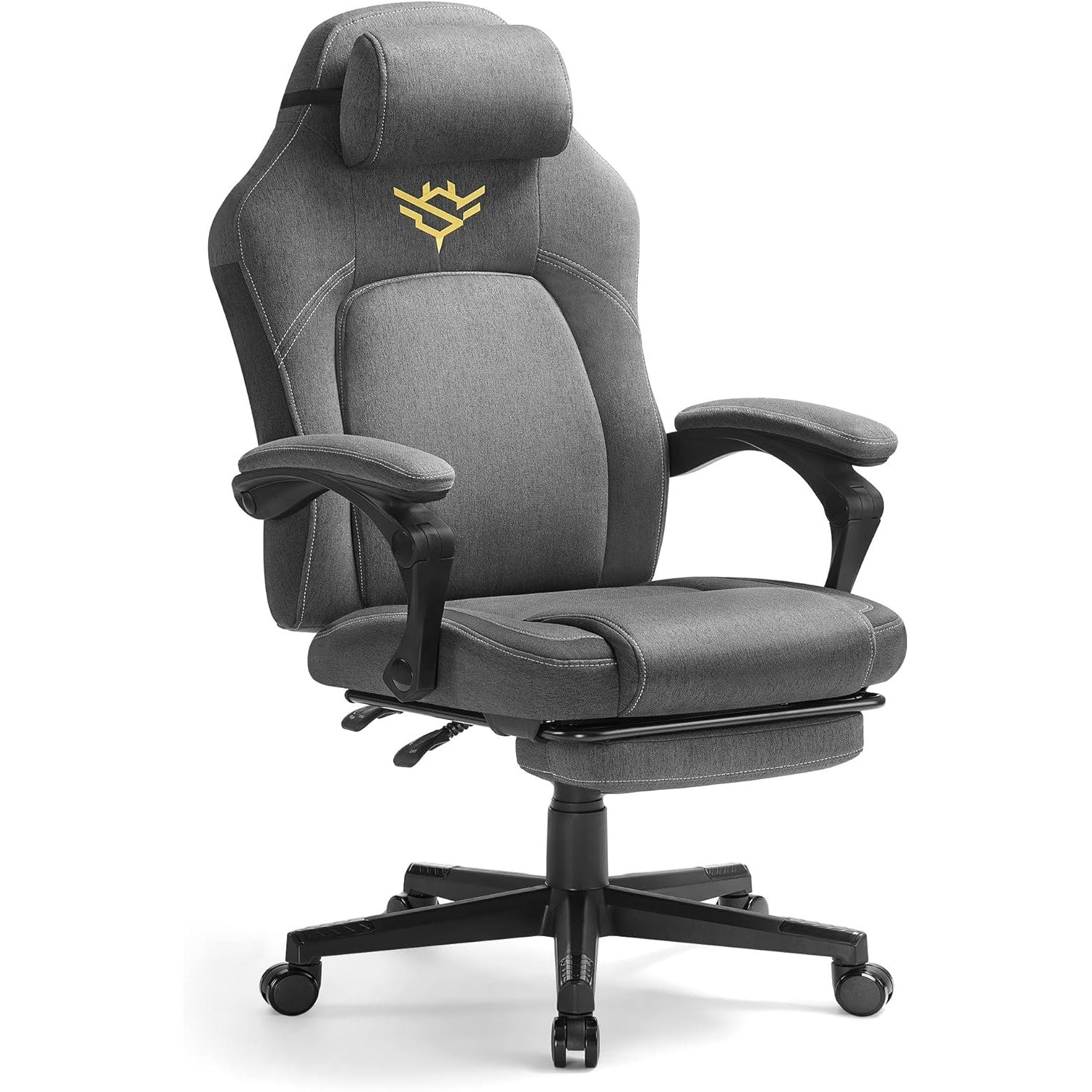 Ergonomischer Gaming-Stuhl mit Fußstütze und Kopfkissen von Songmics