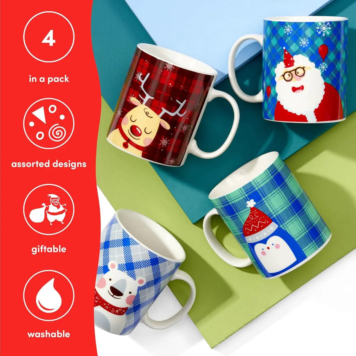 Tasse Weihnachten 4 Stück von Twiddlers