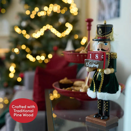 Weihnachts-Nussknacker Soldat Countdown 30cm von Twiddlers