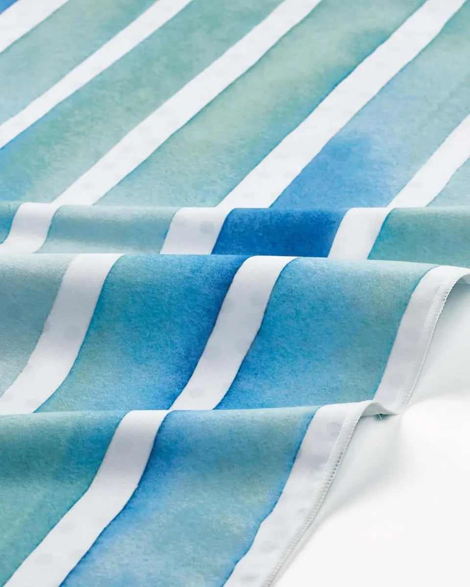 Strandtuch XXL Mikrofaser schnelltrocknendes Badetuch 200x90cm Aquarellstripes von guteszeug.ch