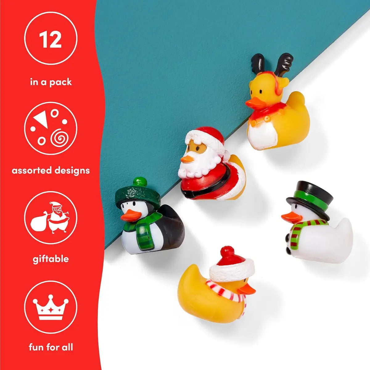 Badeente Weihnachten 12 Stück von Twiddlers