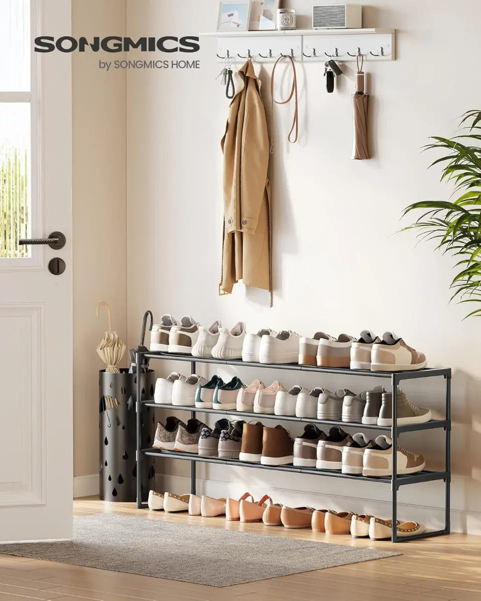 Schuhregal 3 Ebenen Schuh-Organizer Stapelbar von Songmics