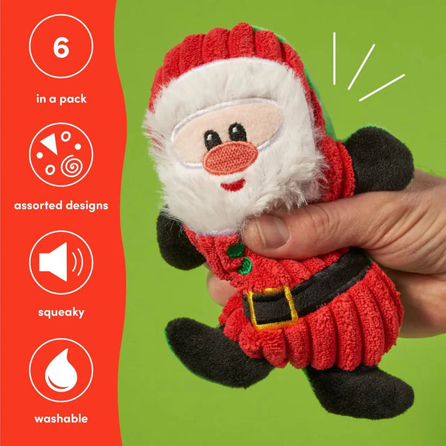 Hundespielzeug Weihnachten 6 Stück von Twiddlers