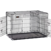 Faltbare Hundebox mit 2 Türen 107x70x77,5 cm Schwarz von Songmics