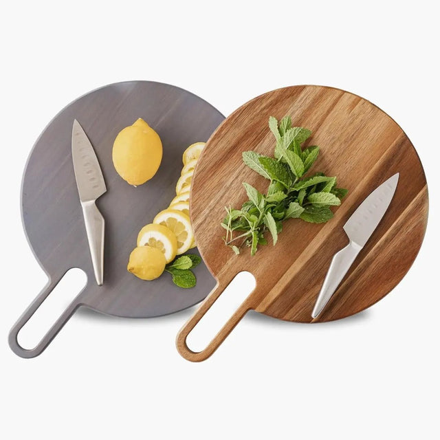 Servierbrett Eclipse Akazie medium grau von Uberstar