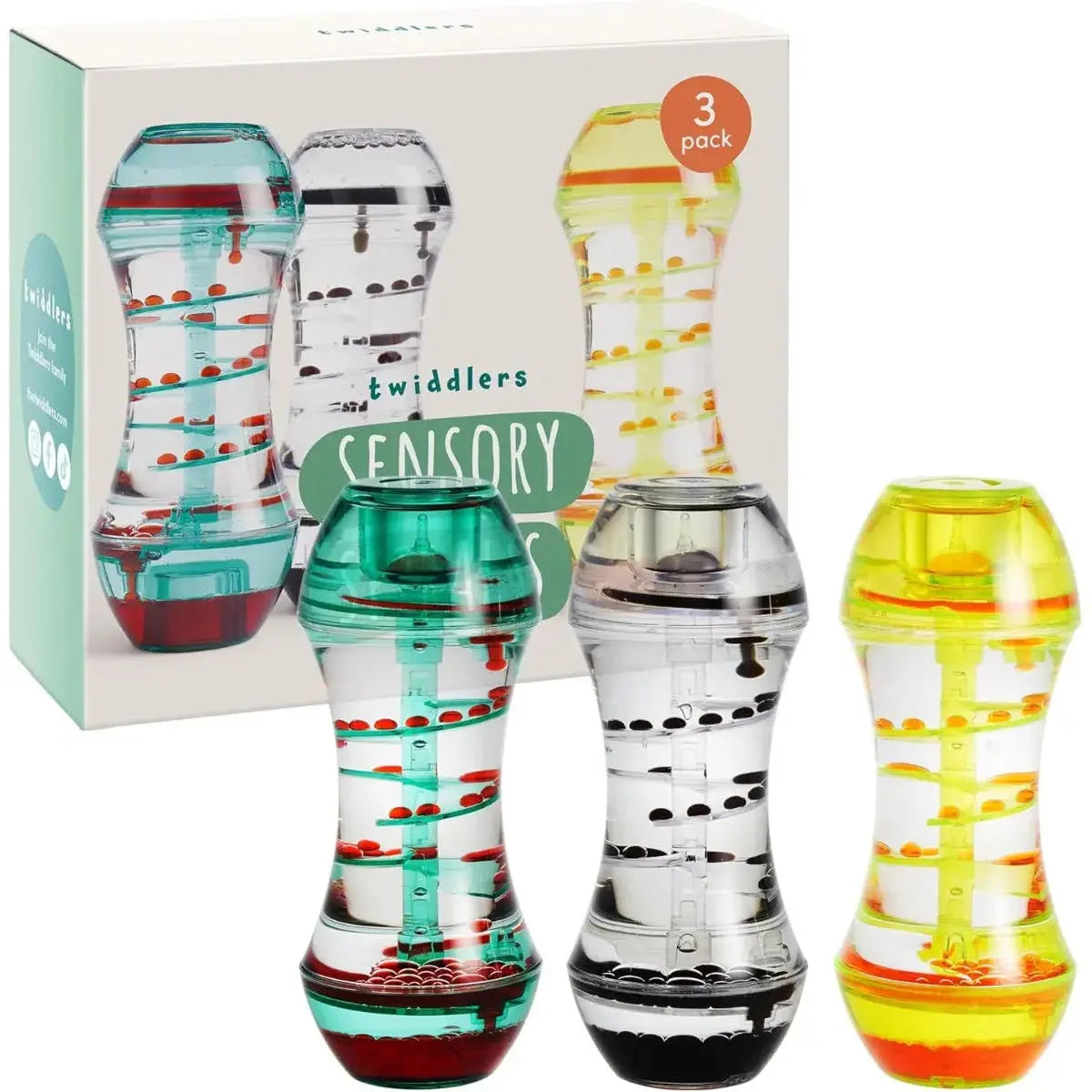 Flüssige Sanduhr Liquid Liquid Motion Timer 3er-Set von Twiddlers