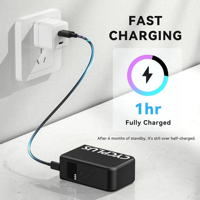 Fahrradpumpe AS2Max Elektrisch Mini Kompressor Akku von Cycplus