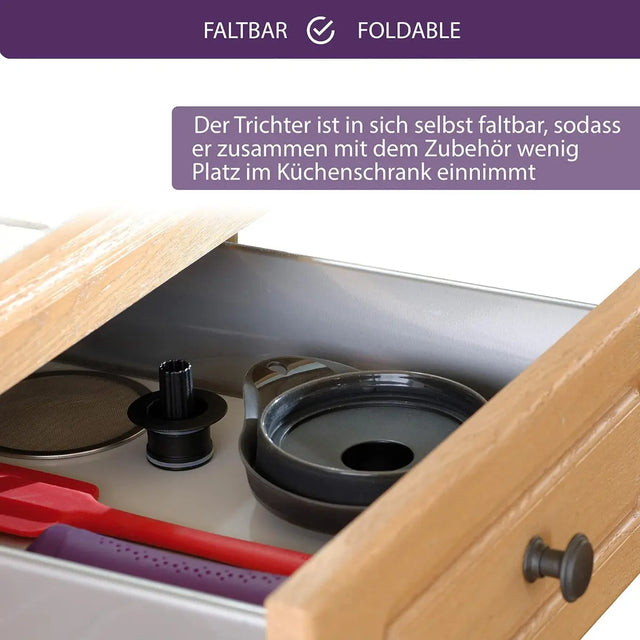 Trichter faltbar Silikon von Mastrad