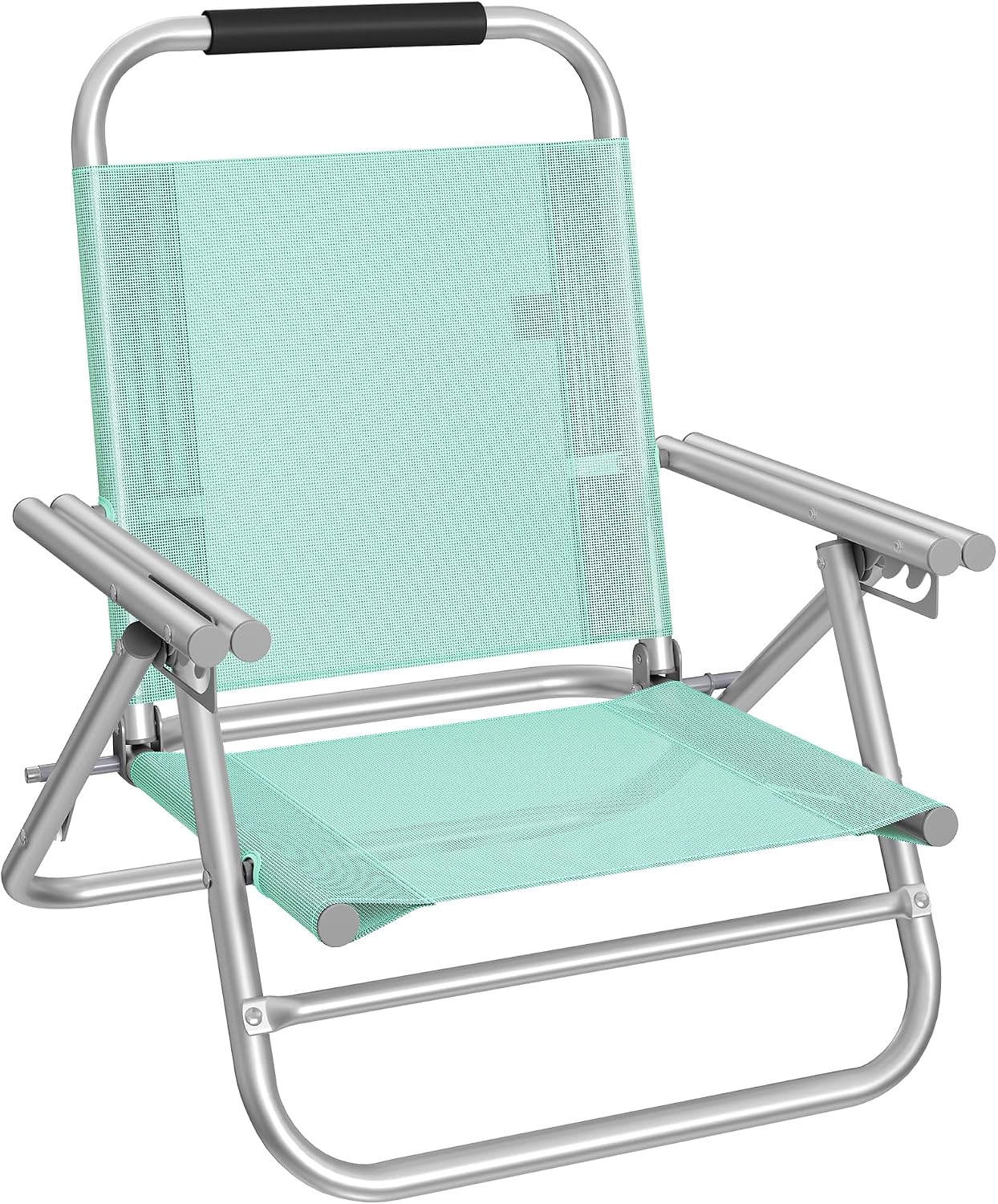 Strandstuhl faltbar leicht grün Aluminium von Songmics