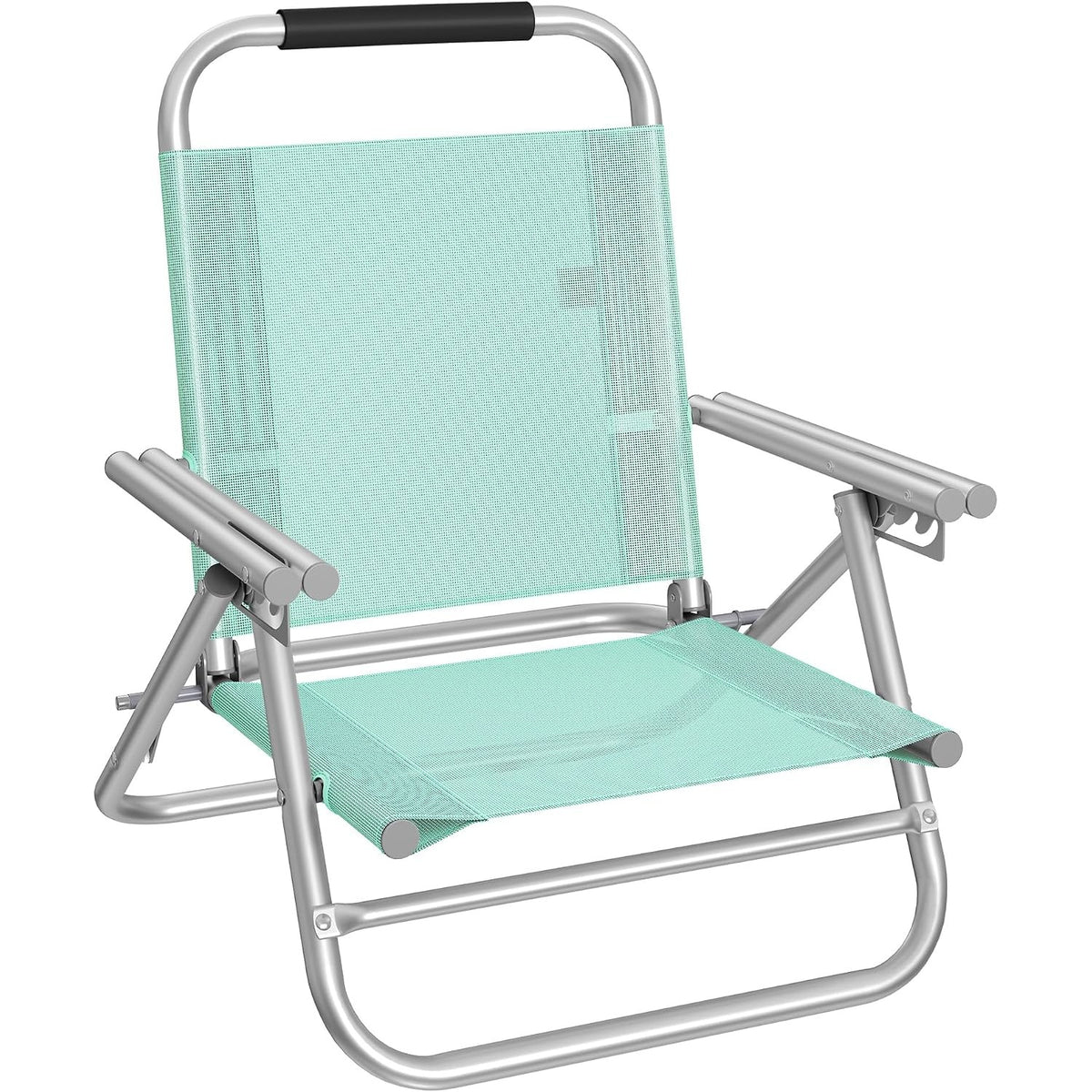 Strandstuhl faltbar leicht grün Aluminium von Songmics