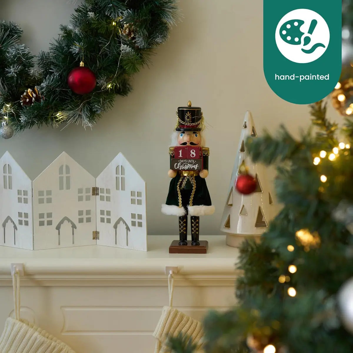 Weihnachts-Nussknacker Soldat Countdown 30cm von Twiddlers