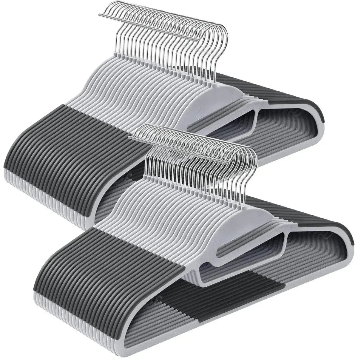 Kleiderbügel Kunststoff 50er Set Non Slip Grau von Songmics