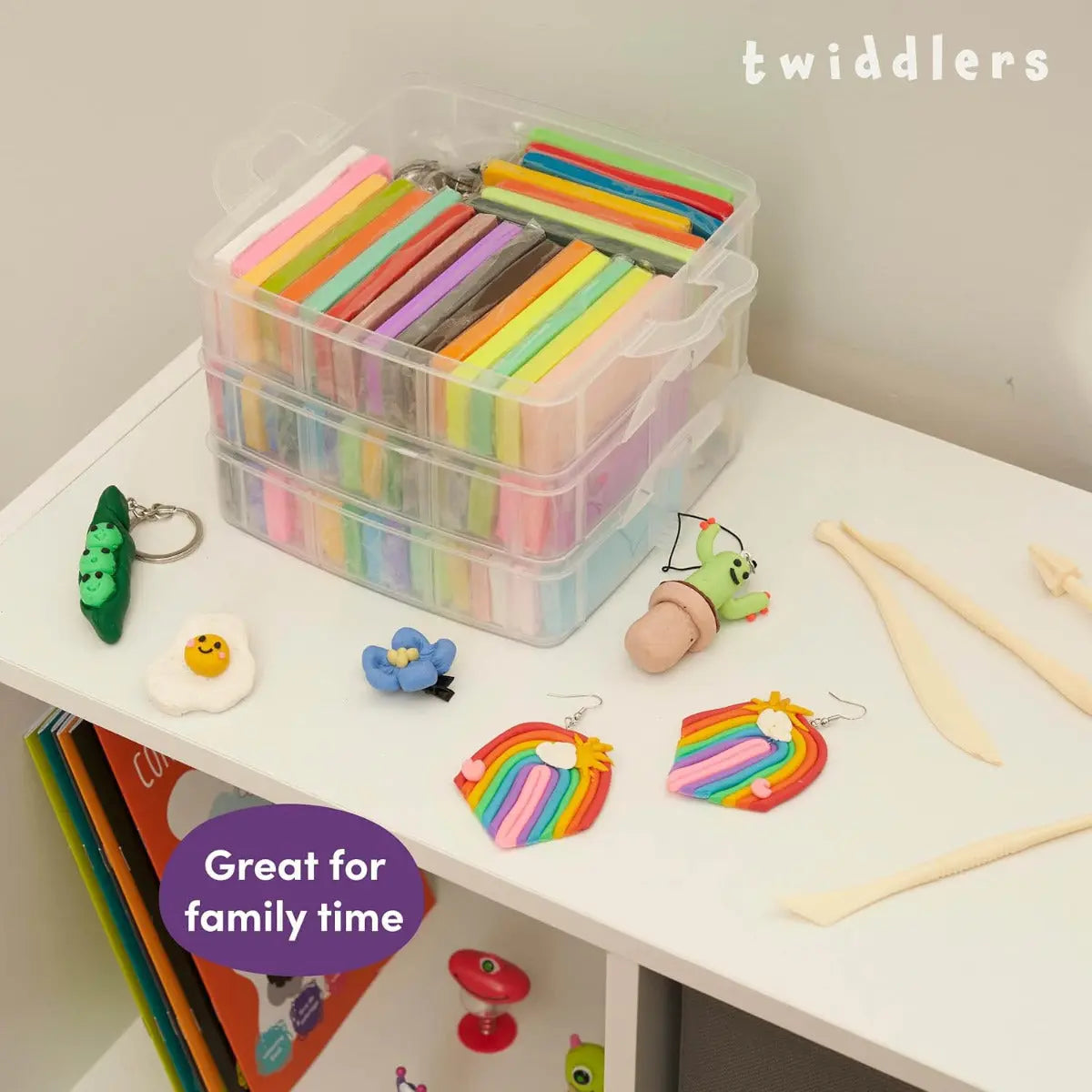 Knete Starter Kit mit 50 Farben von Twiddlers