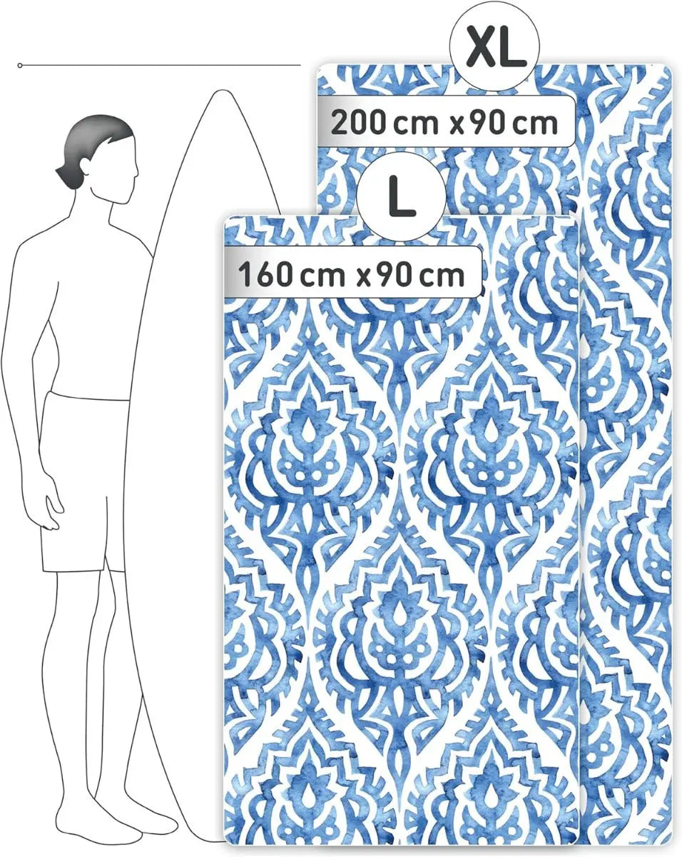 Strandtuch XXL Mikrofaser schnelltrocknendes Badetuch 160x90cm Boho von guteszeug.ch