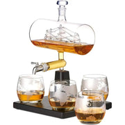 Whisky Gläser & Dekanter Schiff von Oak & Steel
