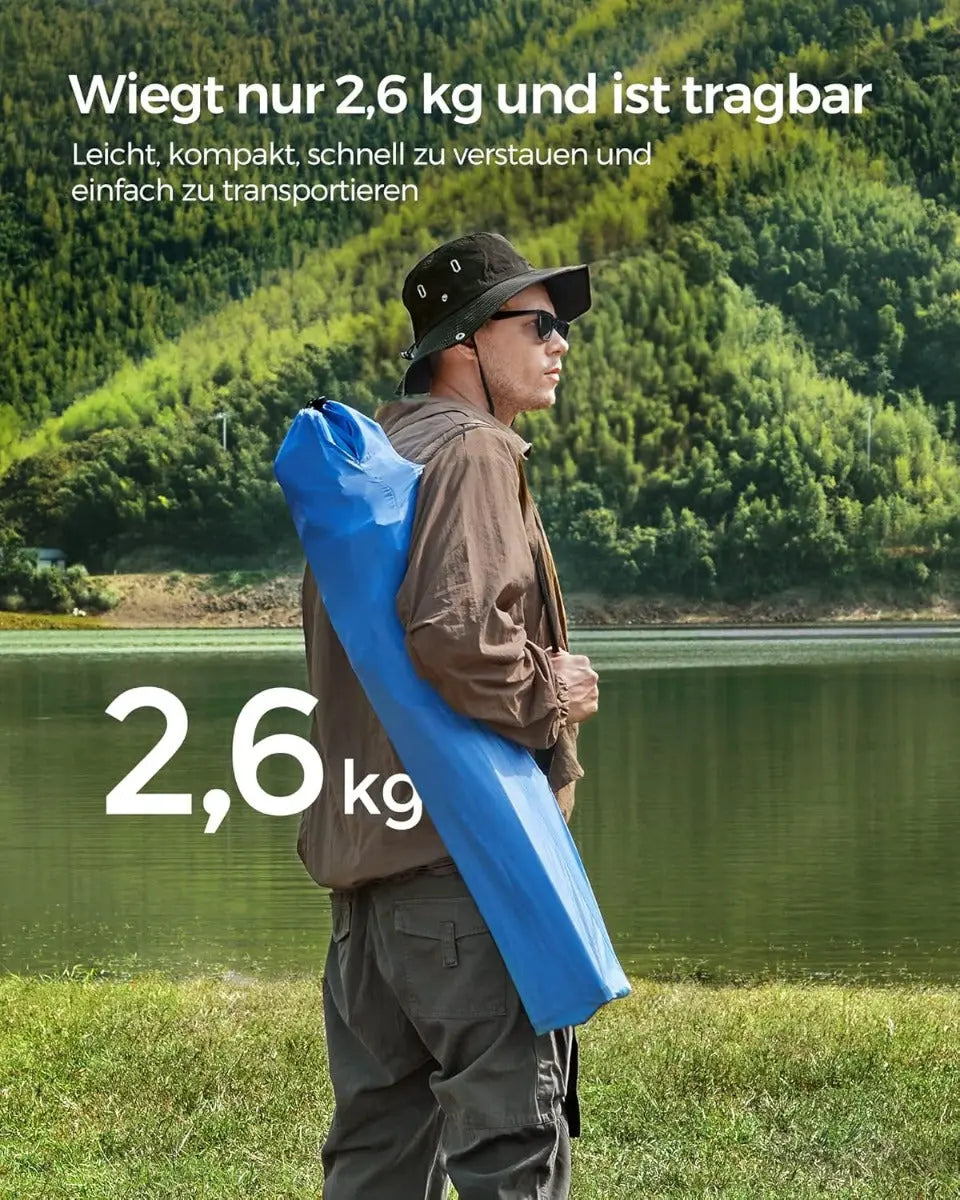 Campingstuhl faltbar 150kg Blau Oxford von Songmics