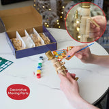 Weihnachts-Nussknacker Soldat Paint Your Own 4 Stück von Twiddlers