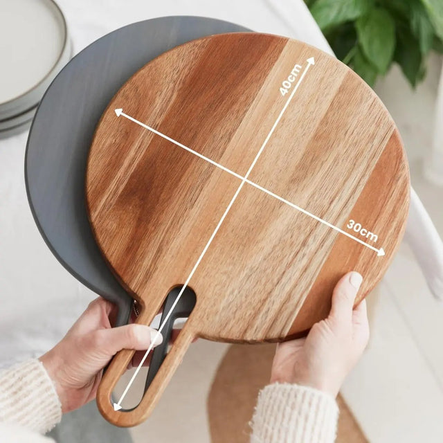 Pizzaschneider Geschenkset natur von Uberstar