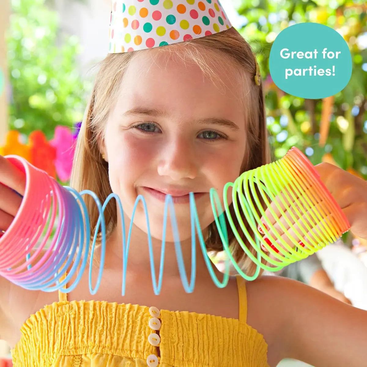 Springfeder Rainbow Spirals Slinky Toy 3 Stück von Twiddlers