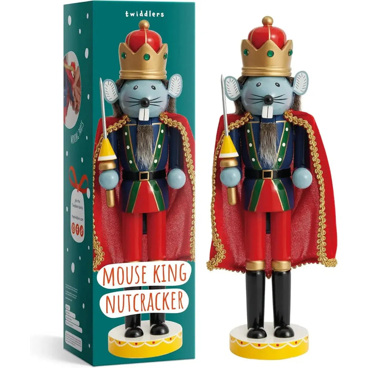 Weihnachts-Nussknacker Maus 30cm von Twiddlers
