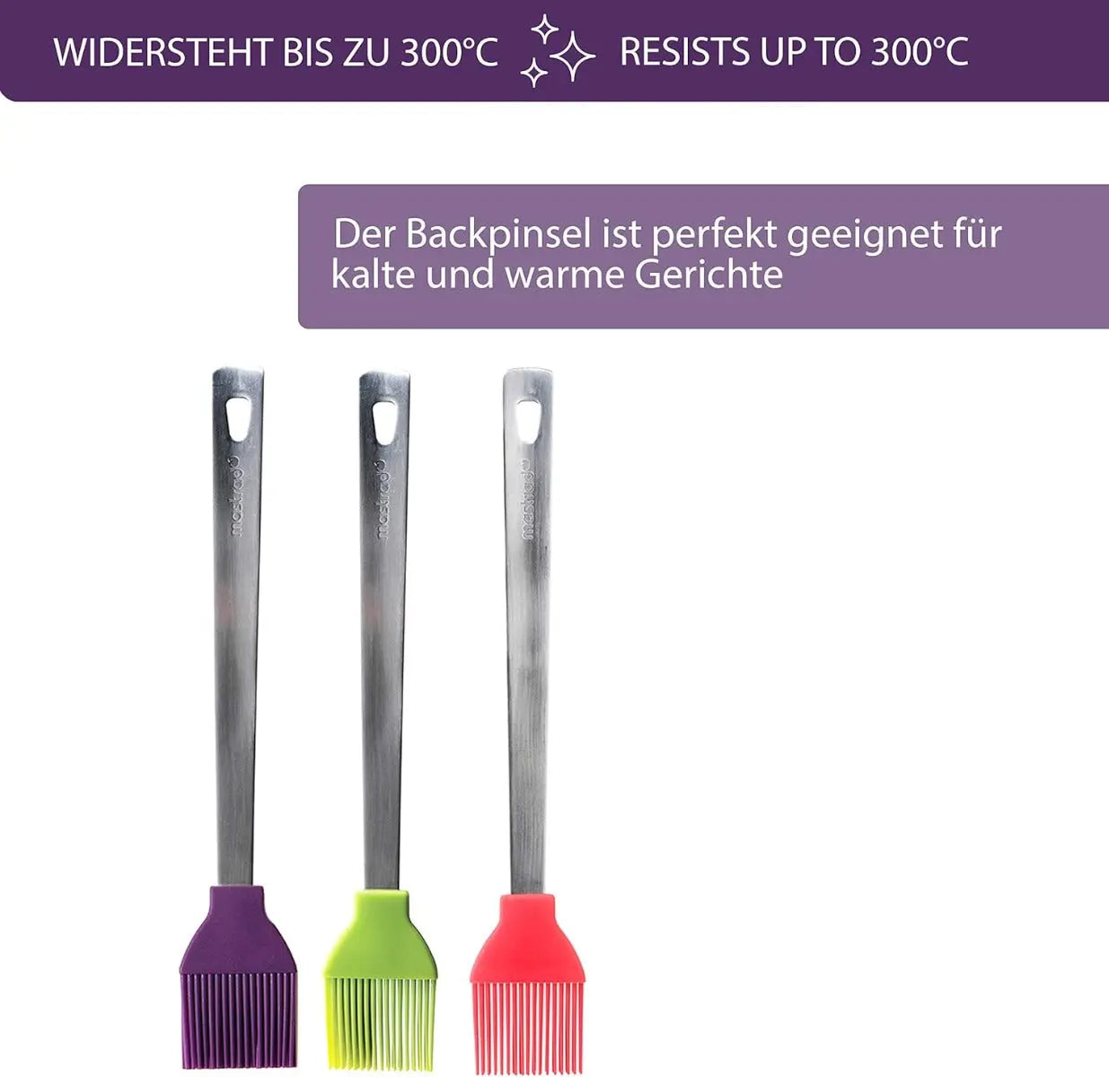 Backpinsel Edelstahl grau von Mastrad