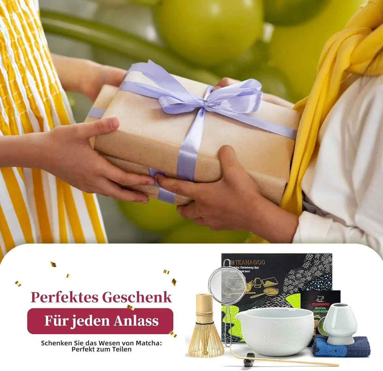 Matcha Set Weiss mit Ausgiessschale 7-tlg. von TEANAGOO