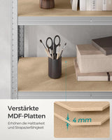 Schwerlastregal 2er Set mit Stahlgestell silbern von Songmics