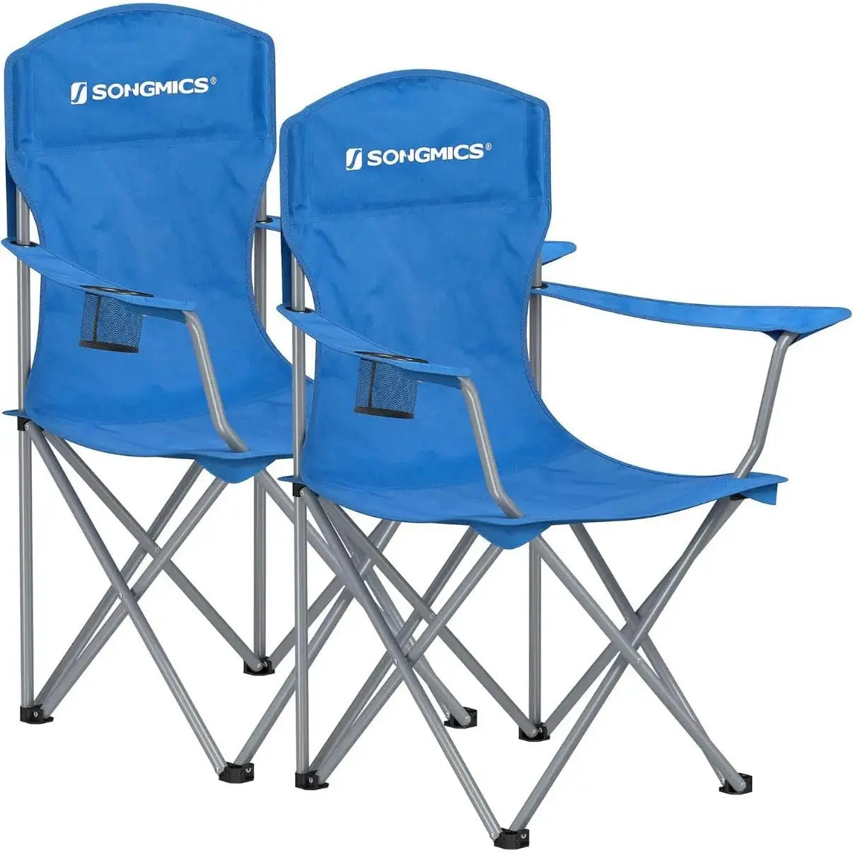 Campingstuhl faltbar 150kg Blau Oxford von Songmics