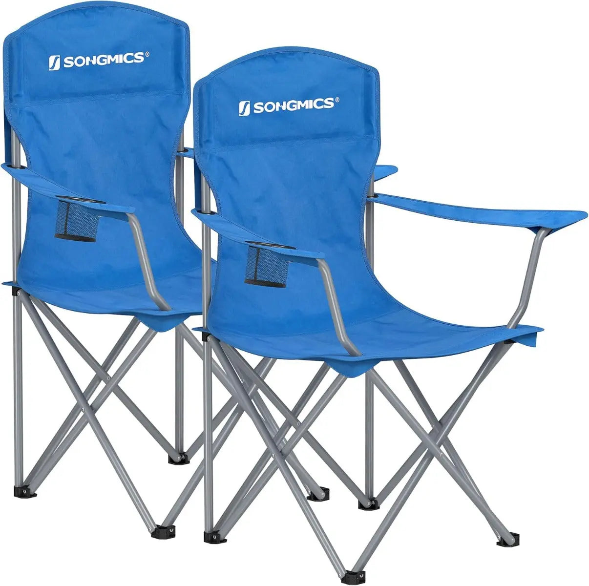 Campingstuhl faltbar 150kg Blau Oxford von Songmics
