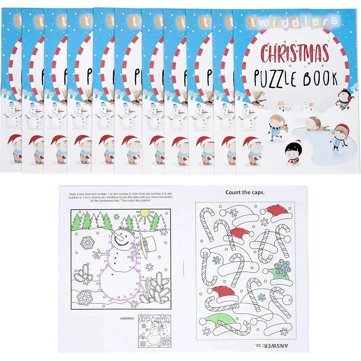 Puzzlebuch Mini Weihnachten 36 Stück von Twiddlers