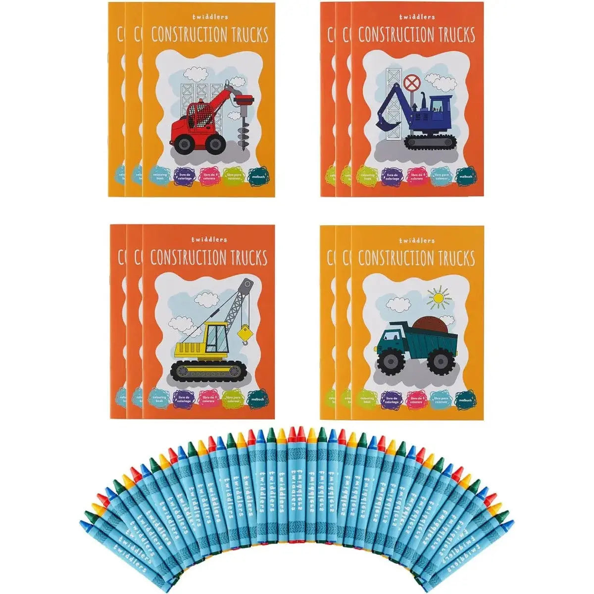 Malbuch Mini Truck Designs 12 Stück von Twiddlers