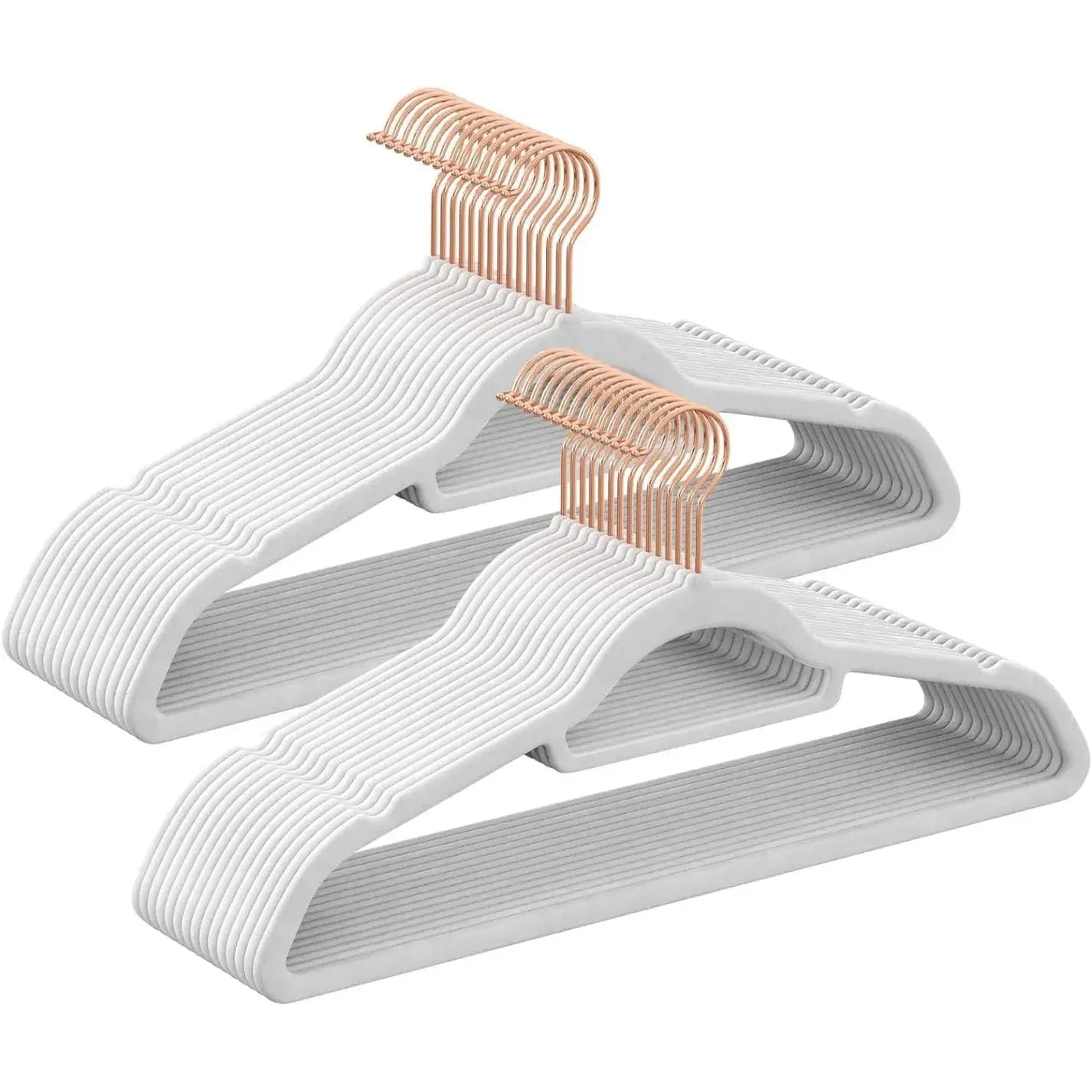 Kleiderbügel Samt 30er Set Weiss von Songmics