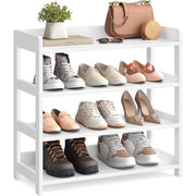 Schuhregal 4 Ebenen 63x30x66 cm Wolkenweiss von Songmics