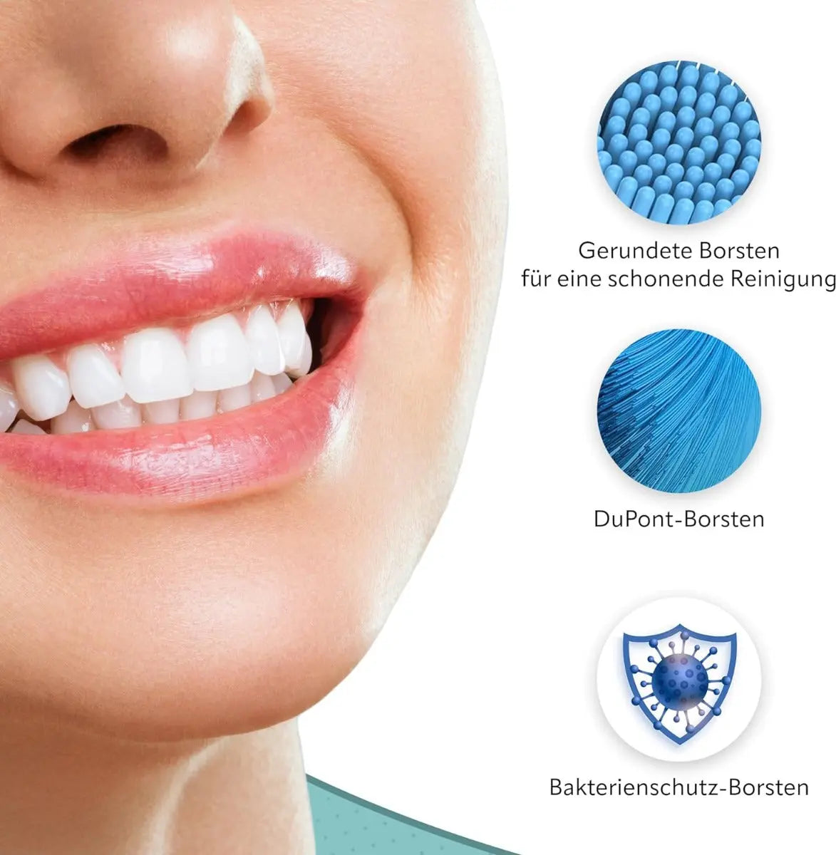 Ersatzbürsten Standard kompatibel mit Philips 8er Pack weiss von Ora-Care