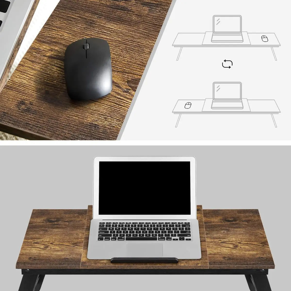 Laptopständer Notebooktisch Klappbar Vintage von Songmics