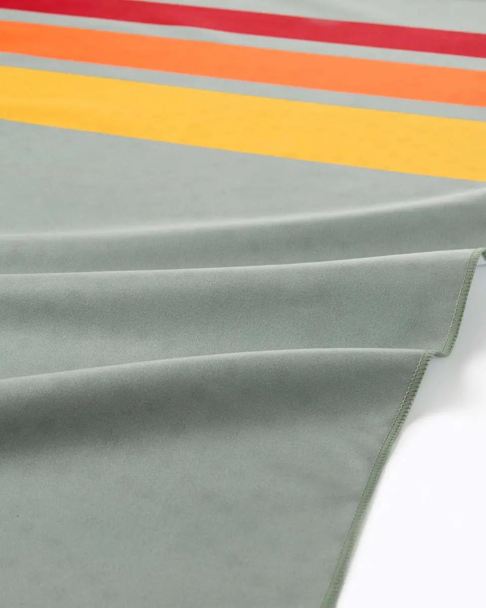 Strandtuch XXL Mikrofaser schnelltrocknendes Badetuch 160x90cm Retrostripes von guteszeug.ch
