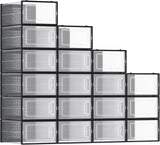 Schuhboxen Schuh-Organizer Kunststoff 18er Set von Songmics