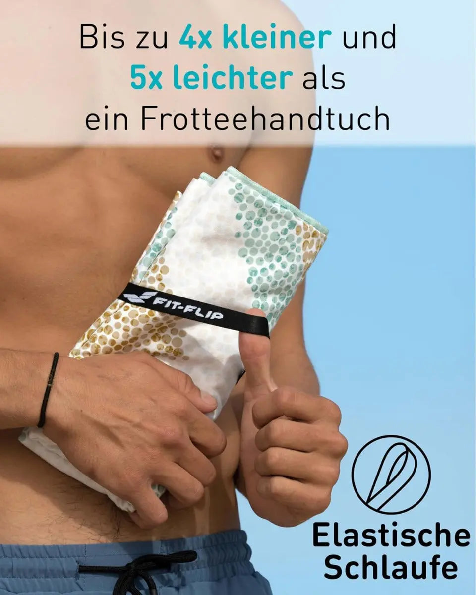Strandtuch XXL Mikrofaser schnelltrocknendes Badetuch 160x90cm Crocodile von guteszeug.ch
