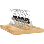 Hosenspanner 12er Set Holz Hosenbügel von Songmics
