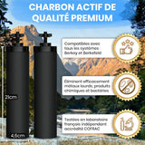 Gravity Wasserfilter für Berkey & Berkefeld 4er Set von Orinko