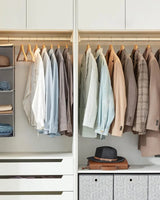 Kleiderbügel Holz 10er Set Einkerbungen im Schulterbereich von Songmics