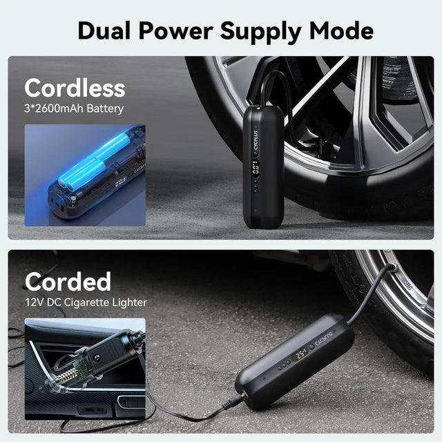 Luftpumpe AL1 150PSI Elektrischer Kompressor Tragbar All-In-One Akku von Cycplus