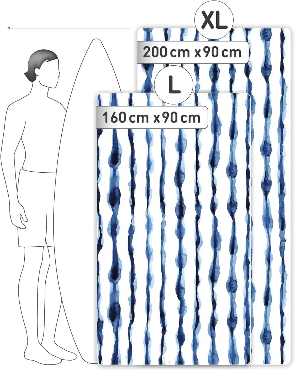Strandtuch XXL Mikrofaser schnelltrocknendes Badetuch 200x90cm Batikstripes von guteszeug.ch
