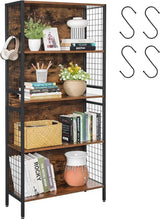 Bücherregal mit 4 Ebenen vintagebraun von Songmics