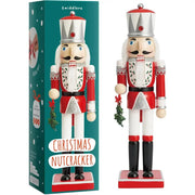 Weihnachts-Nussknacker Soldat rot silber 30cm von Twiddlers