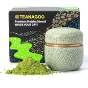 Teedose für Matchapulver Hellgrün von TEANAGOO