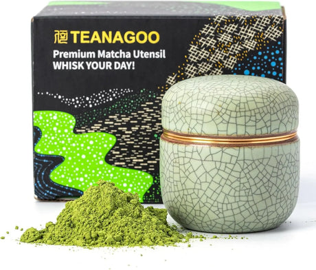 Teedose für Matchapulver Hellgrün von TEANAGOO