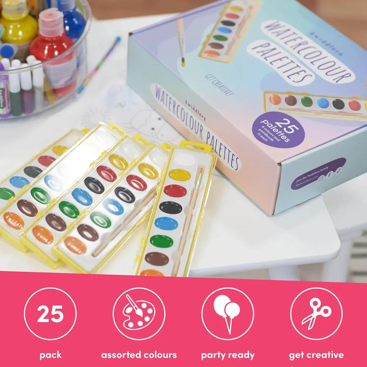 Malpalette Wasserfarbe 25 Sets von Twiddlers