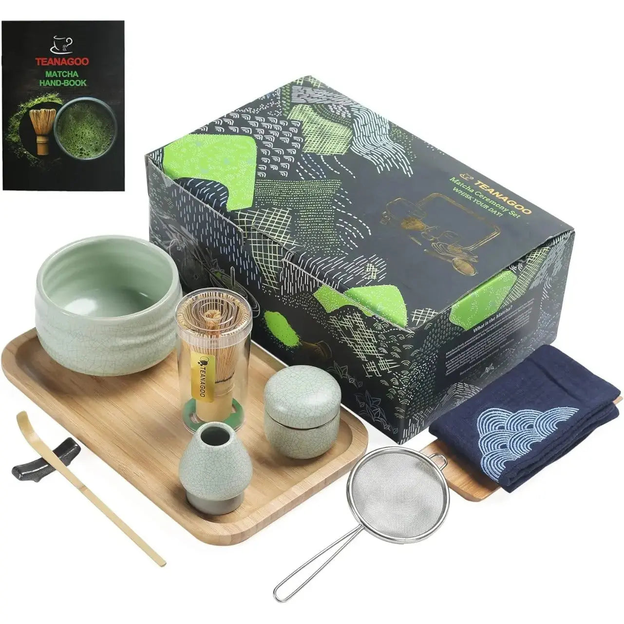 Matcha Set Hellgrün 10-tlg. von TEANAGOO