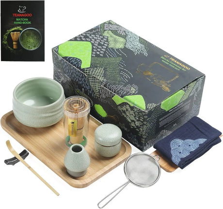 Matcha Set Hellgrün 10-tlg. von TEANAGOO